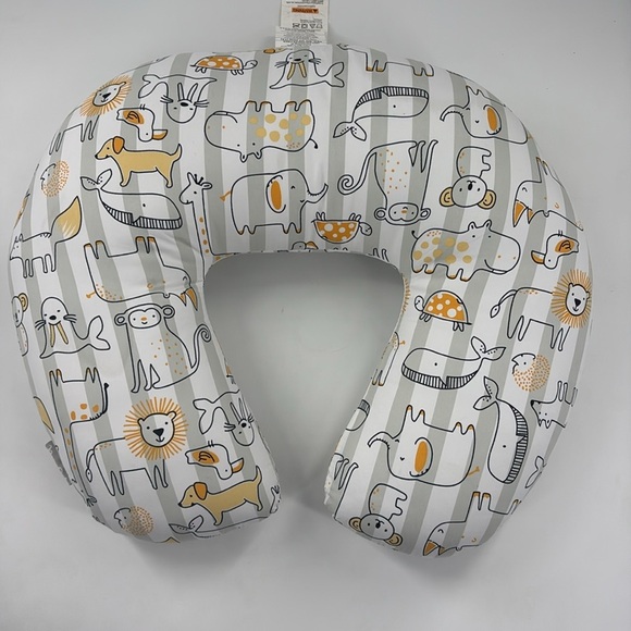 WOLF Other - WOLF Nursing Pillow with Gray and Yellow Animal Design